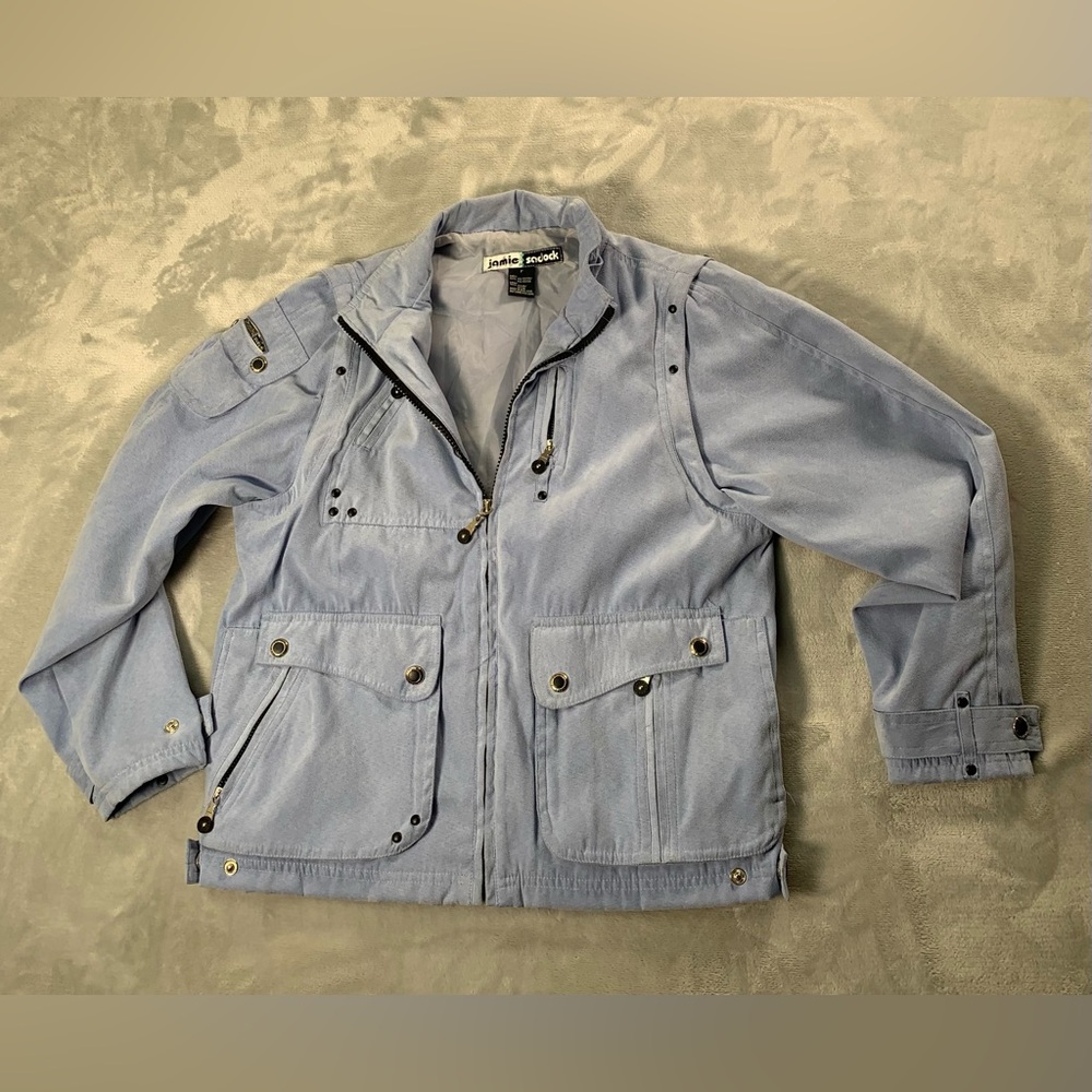 Vintage Jamie Sadock Light Blue Military Jacket